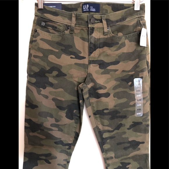 GAP MID RISE CAMO LEGGINGS SKIMMER👖Sz 0/25… - Picture 5 of 10